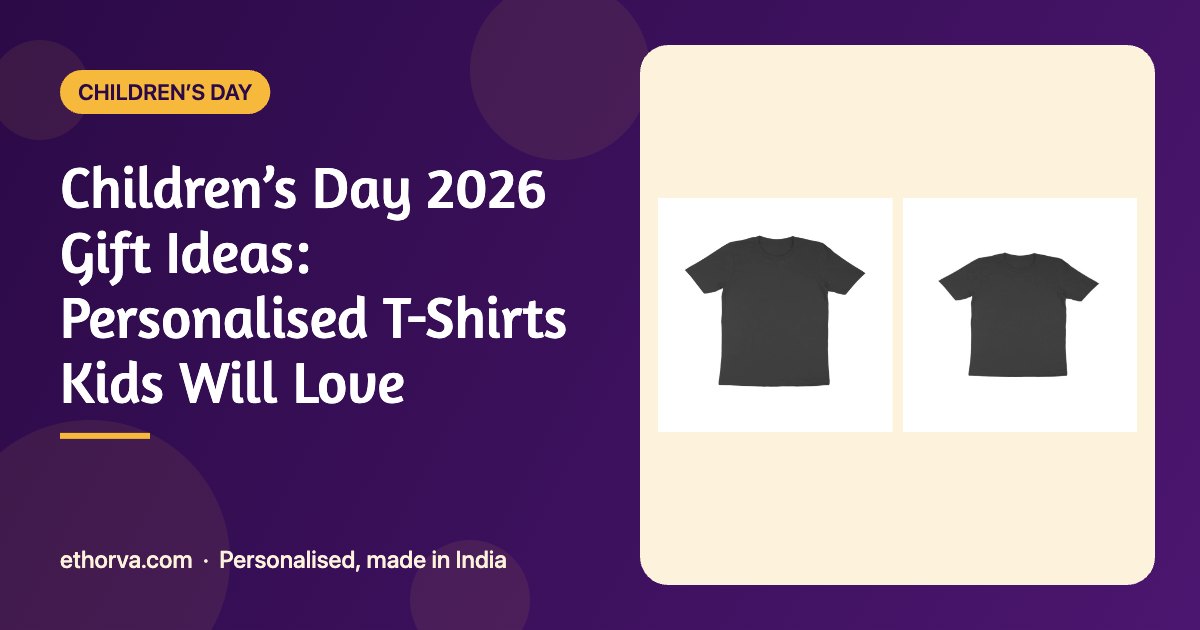 Children’s Day 2026 Gift Ideas: Personalised T-Shirts Kids Will Love