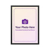 Personalised framed photo poster A4 in black frame by Ethorva