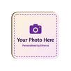 Personalised photo coaster by Ethorva – square 90 mm gloss coaster with your photo