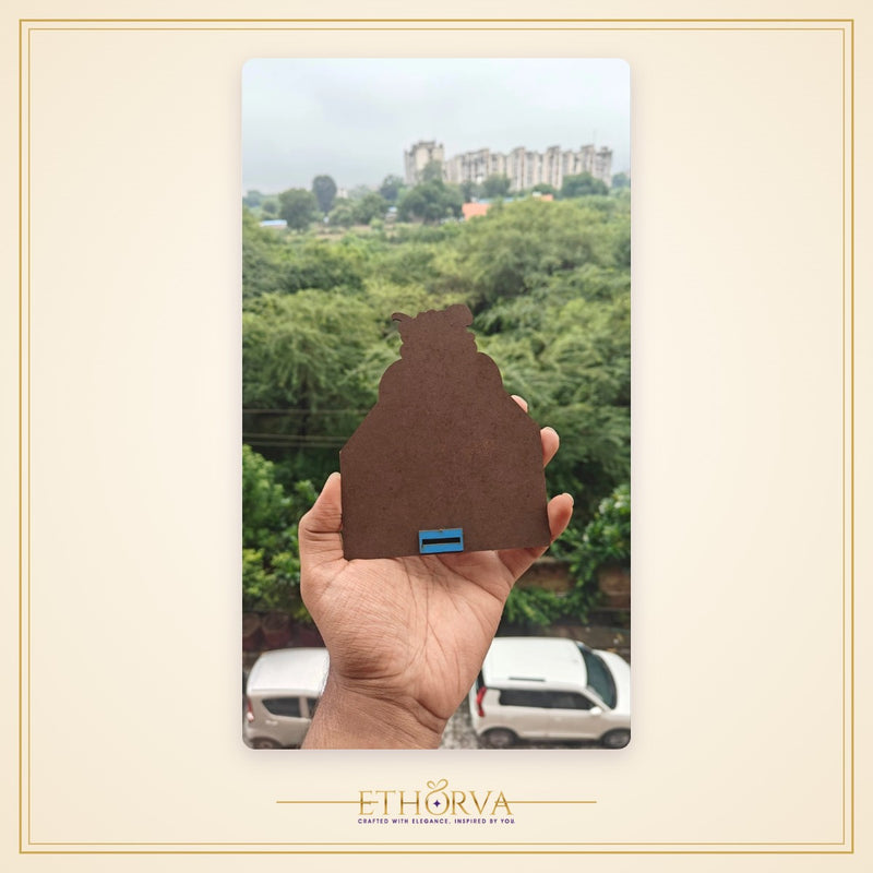 Bankey Bihari Ji Wooden Cutout - view 2