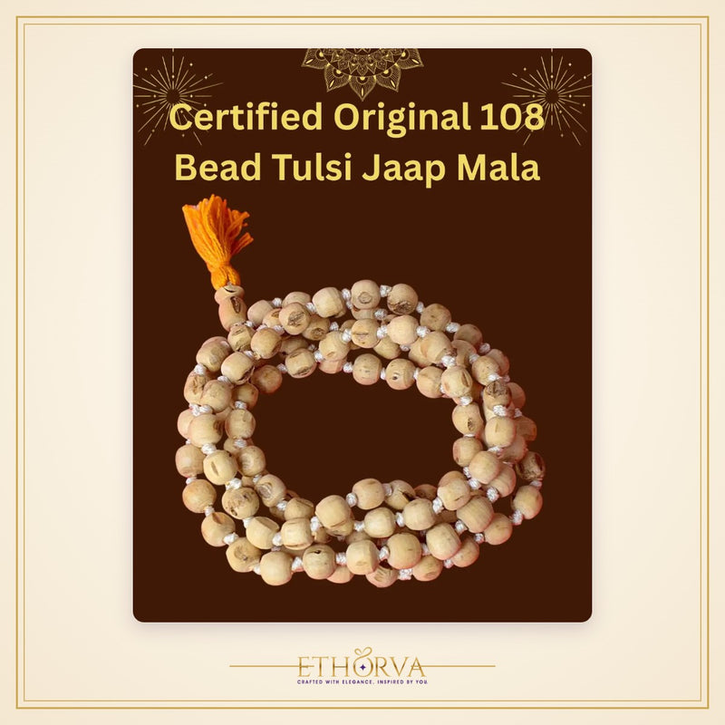 Certified Tulsi Jaap Mala – 108 Beads