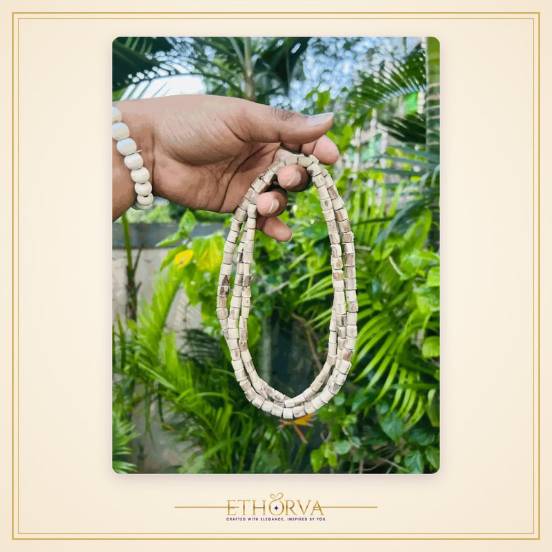 Chitralekha Ji Style Tulsi Kanthi Mala – Three Round - view 4