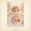 Cotton Laddu Gopal Poshak without Buckram – Size 1, Cream Floral