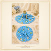 Cotton Laddu Gopal Poshak without Buckram – Size 2, Sky Blue Print