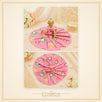 Cotton Laddu Gopal Poshak without Buckram – Size 4, Pink Floral Print
