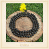 Desi ghee prepared black Tulsi japmala 108+1 beads ( 10 mm)