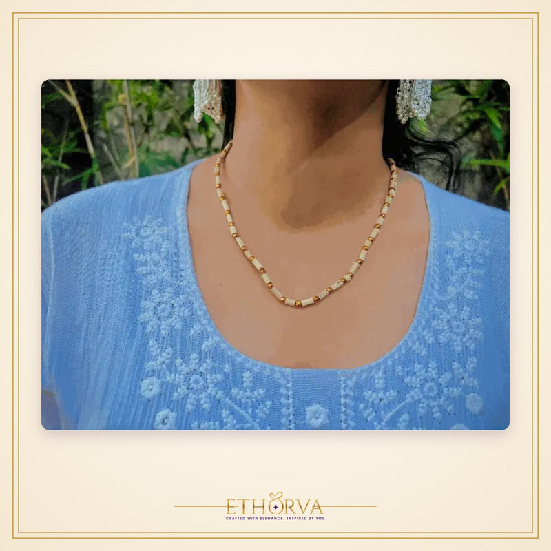 Golden Moti Tulsi Mala