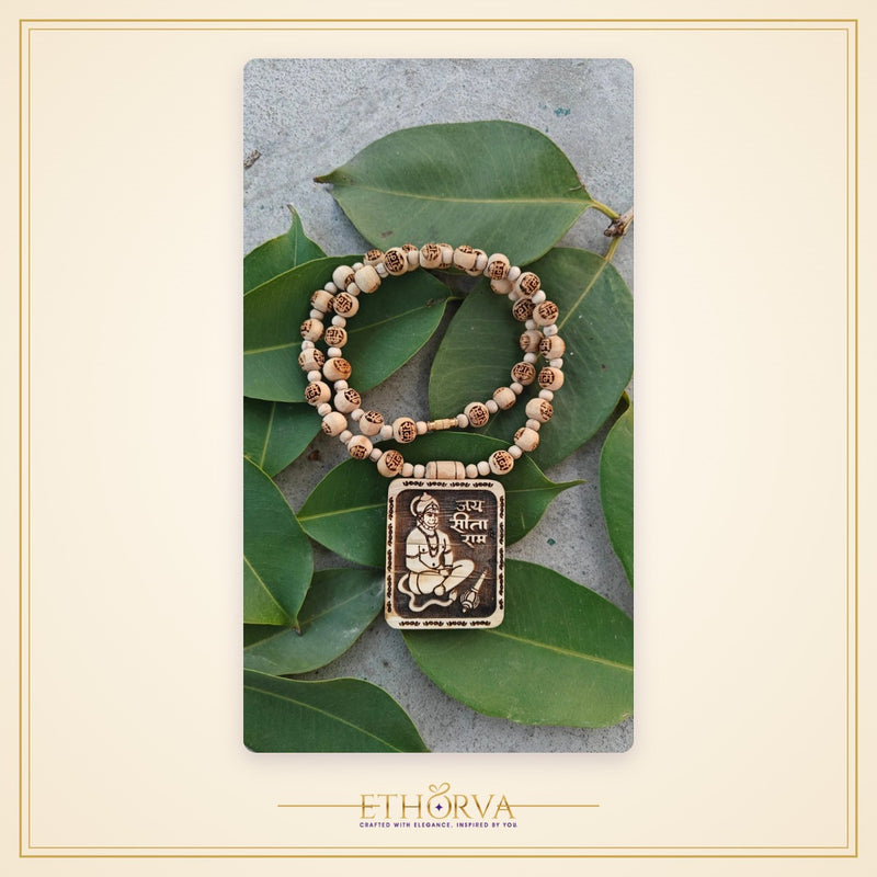 Hanuman Ji Premium Tulsi Locket Mala - view 2