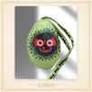 Jagannath Ji green multi printed japa bag