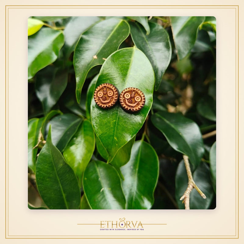 Jagannath Ji Tulsi Earrings