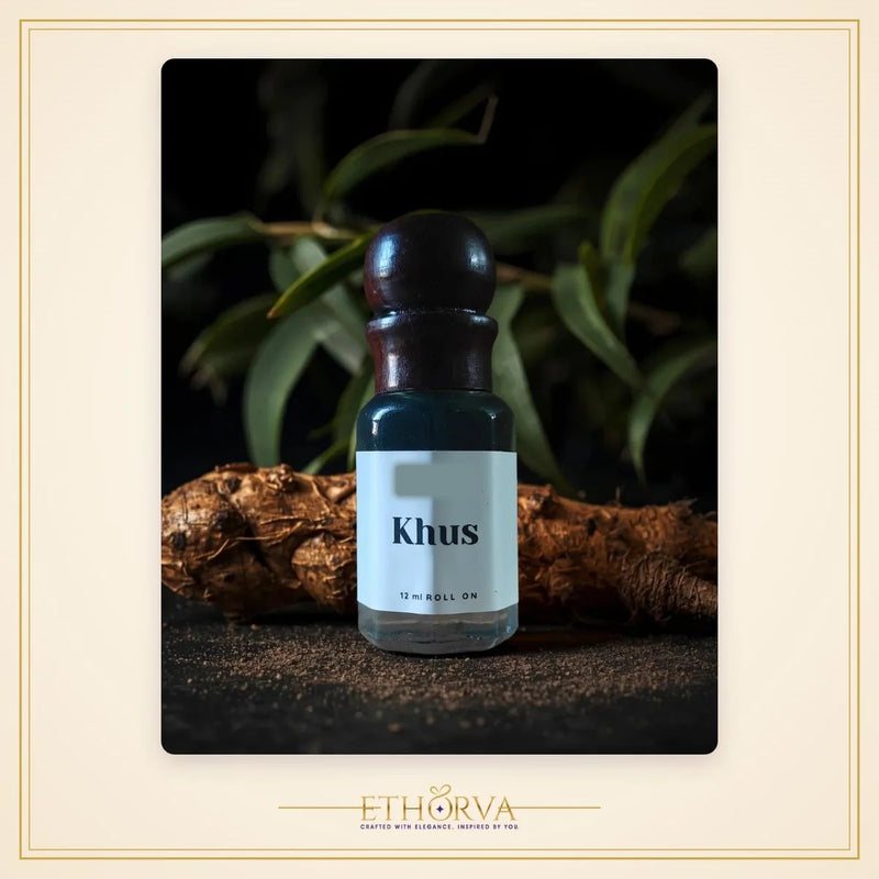 Khus Premium Attar – Natural Vetiver Alcohol Free Attar
