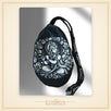 Krishna with flute black japa bag