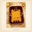Laddu Gopal Travel Daliya – Maroon Velvet Carry Bed