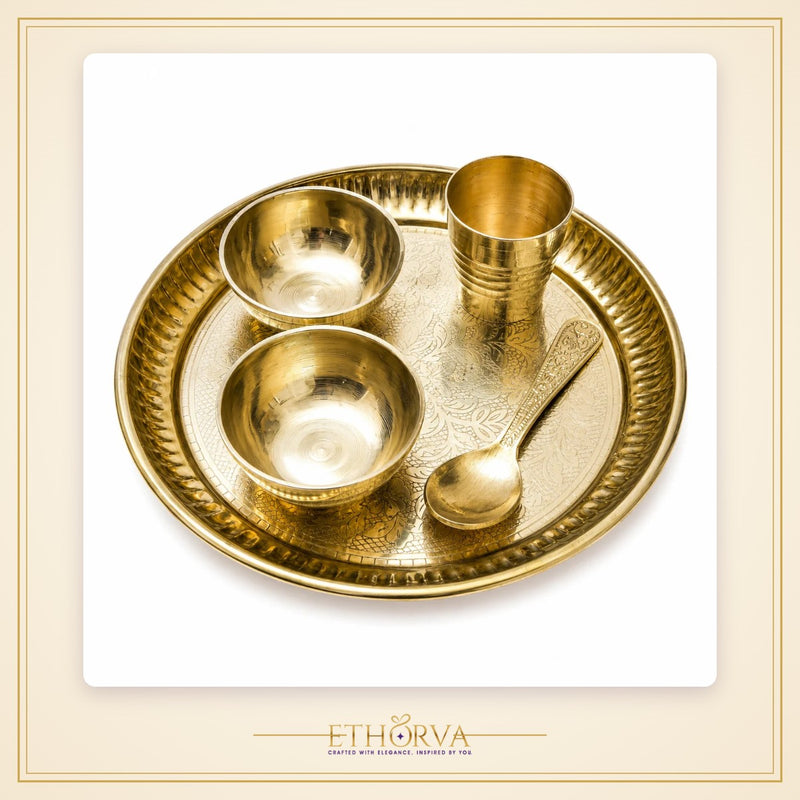 Large Pooja Bhog Thali Set