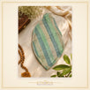 Premium Mala Jholi – Green Striped Cotton