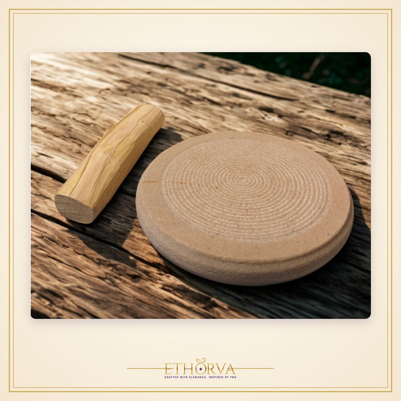 Pure Sandalwood Stick with Rubbing Stone – 100% original