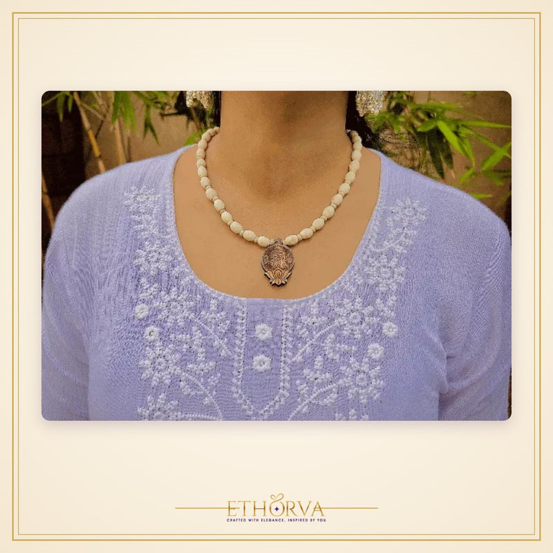 Radha Krishna Locket Tulsi Mala - view 3