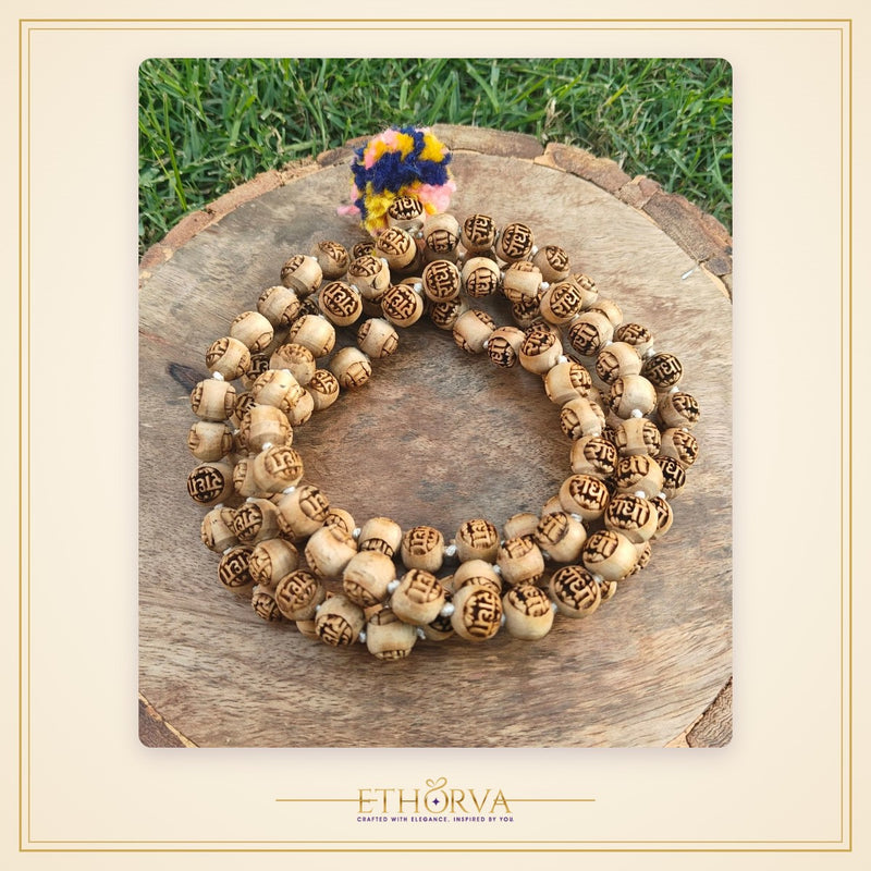 Radha naam Tulsi japmala 108+1 beads