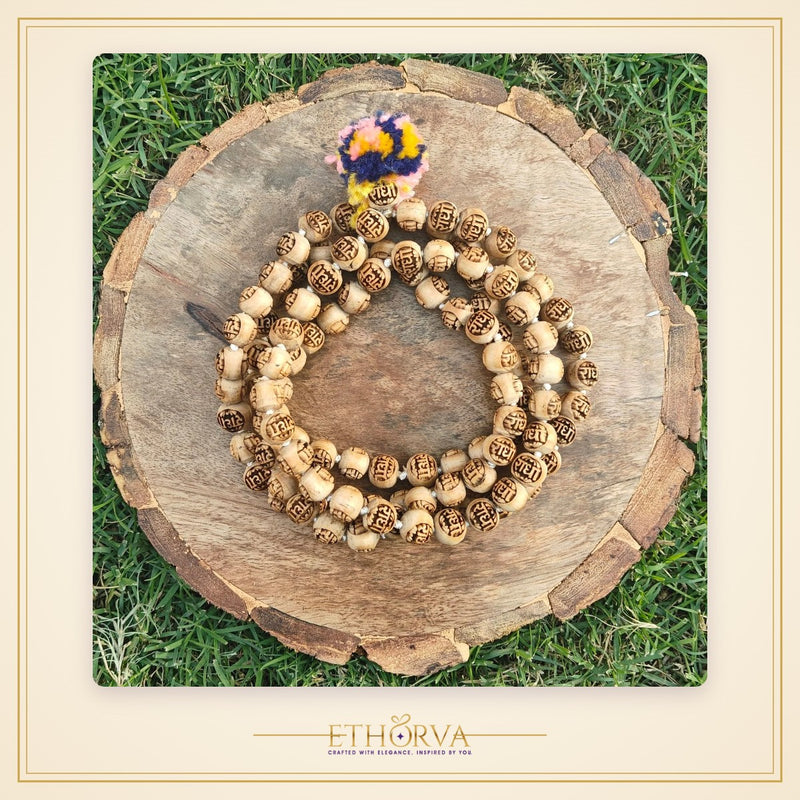 Radha naam Tulsi japmala 108+1 beads - view 2