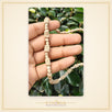 Radha Naam Tulsi Kanthi Mala With Gol Beads - view 2