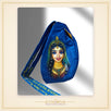 Radha Rani Face Blue Multiprint Japa Bag