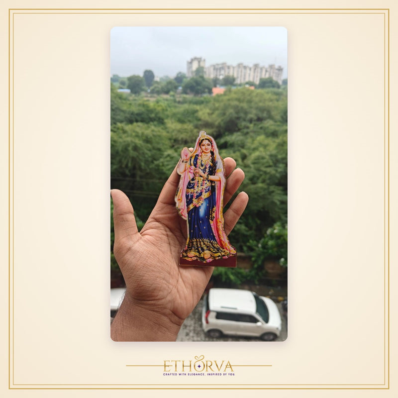 Radha Rani Ji Wooden Cutout