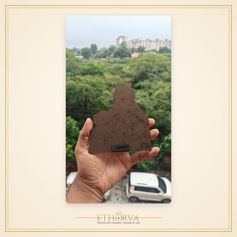 Radhavallabh Ji Wooden Cutout - view 5