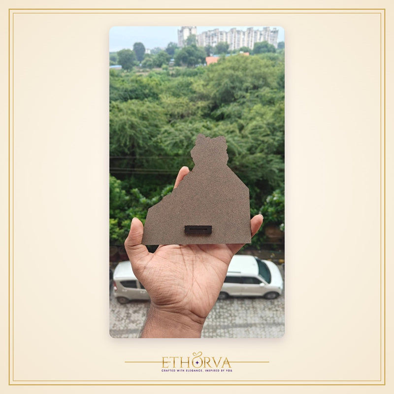 Radhavallabh Ji Wooden Cutout - view 6