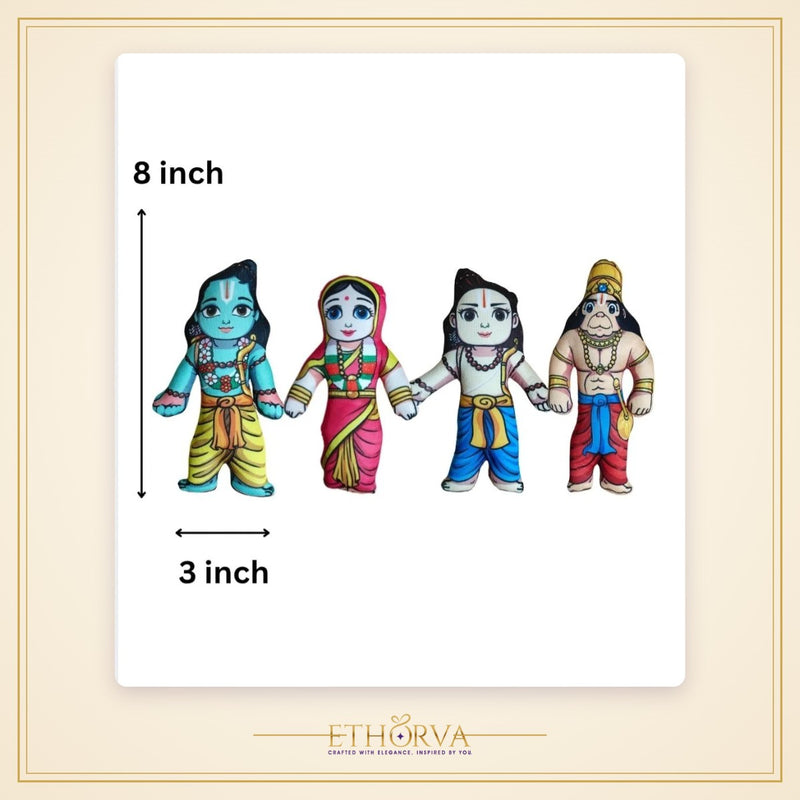 Ram Darbaar Soft Toy Set – Devotional Plush for Home Mandir & Gifts - view 3