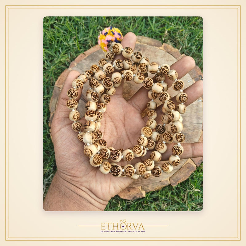 Ram naam Tulsi japmala 108+1 beads - view 2