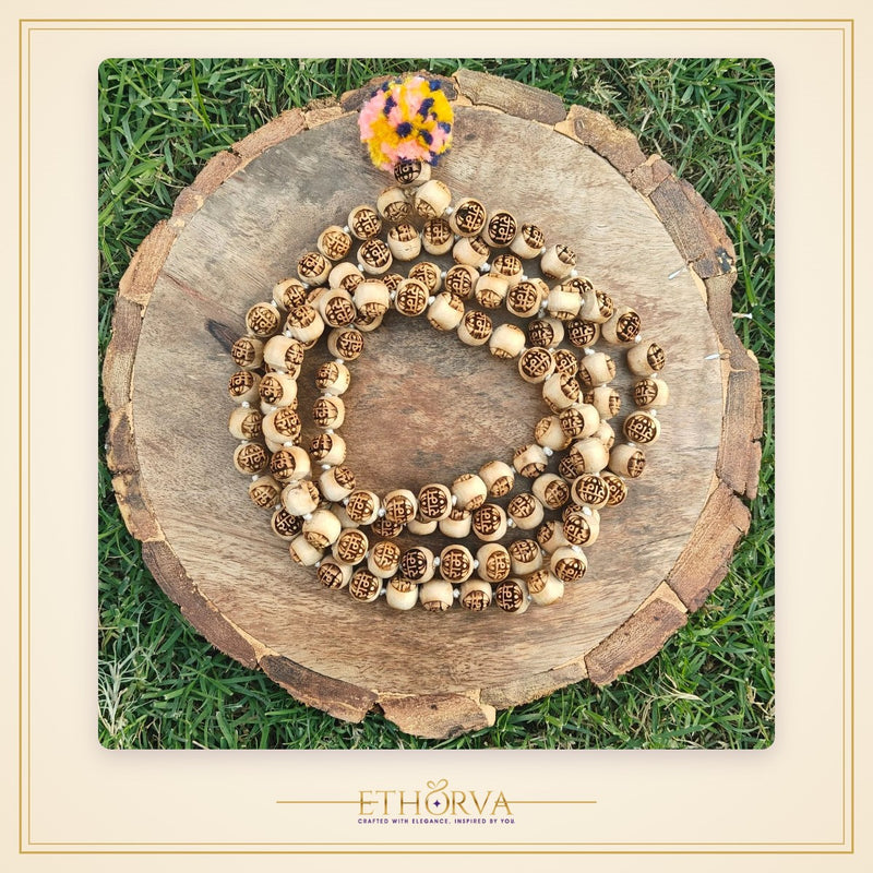 Ram naam Tulsi japmala 108+1 beads - view 3