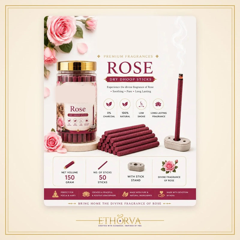 Rose Dry Dhoop Sticks - view 2