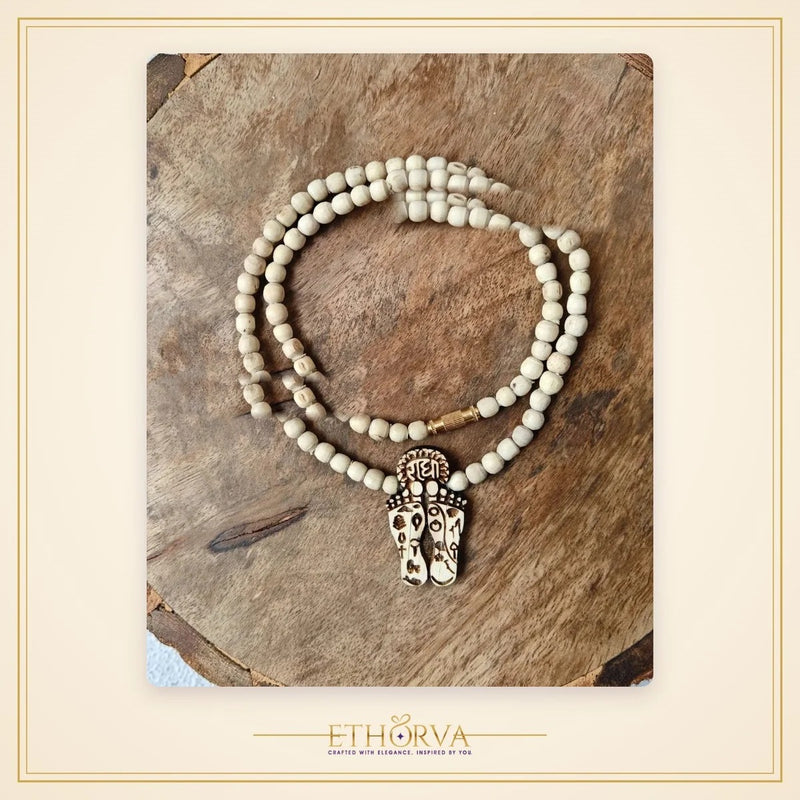 Shree Ji Charan Tulsi Locket Mala