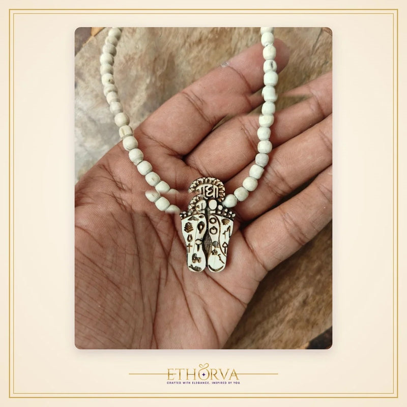 Shree Ji Charan Tulsi Locket Mala - view 2