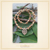 Shree radha heart shape tulsi locket mala with radha tulsi beads