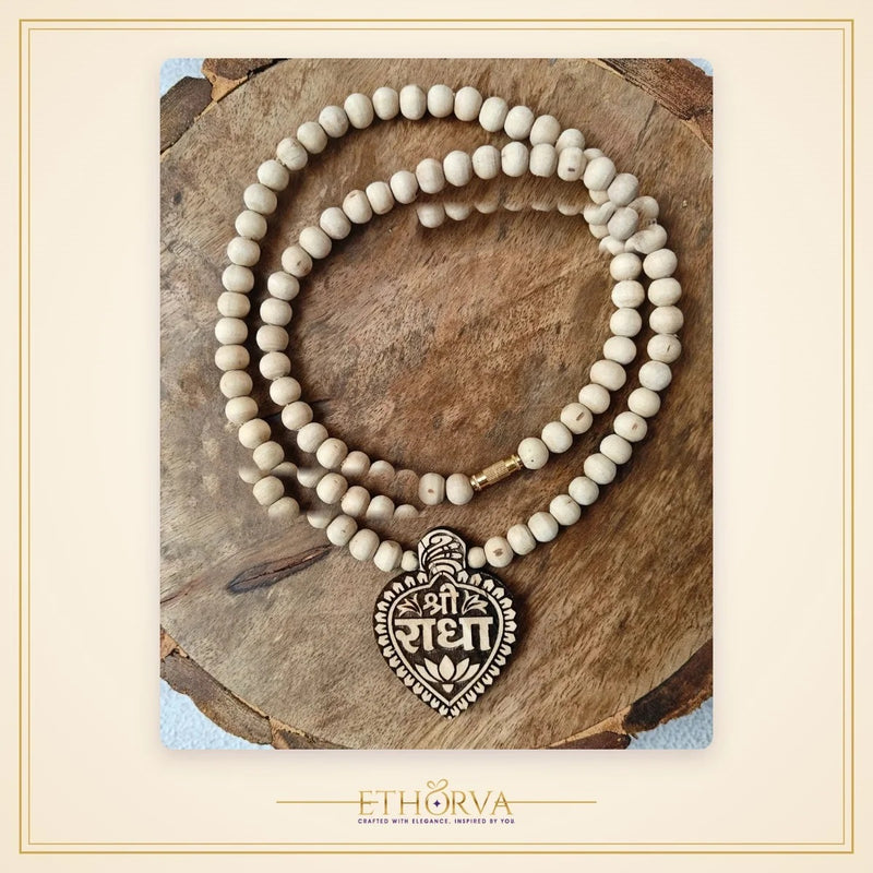 Shree Radha Premium Tulsi Locket Mala – Shudh Tulsi Se Nirmit