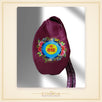 Shree Radha Purple Multi Print Japa Bag