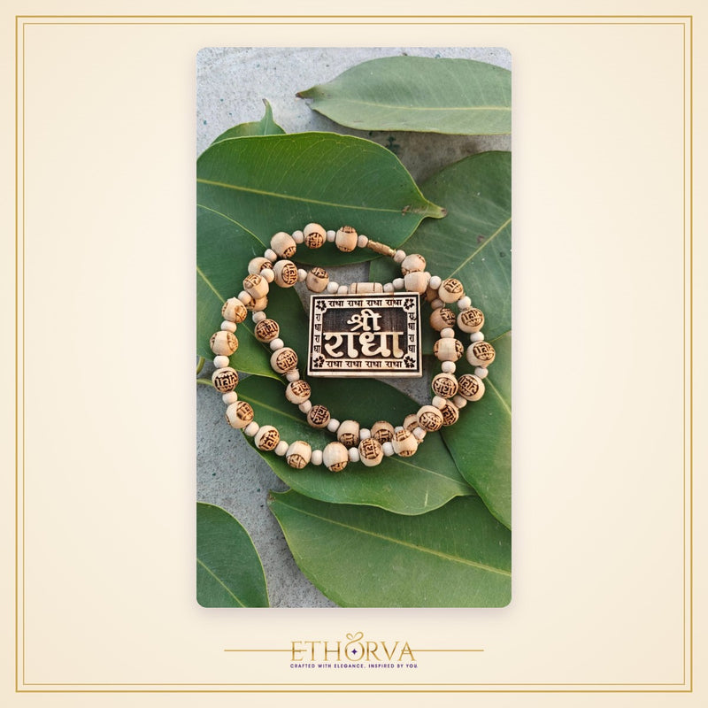Shree radha tulsi bhaktmal with radha name beads