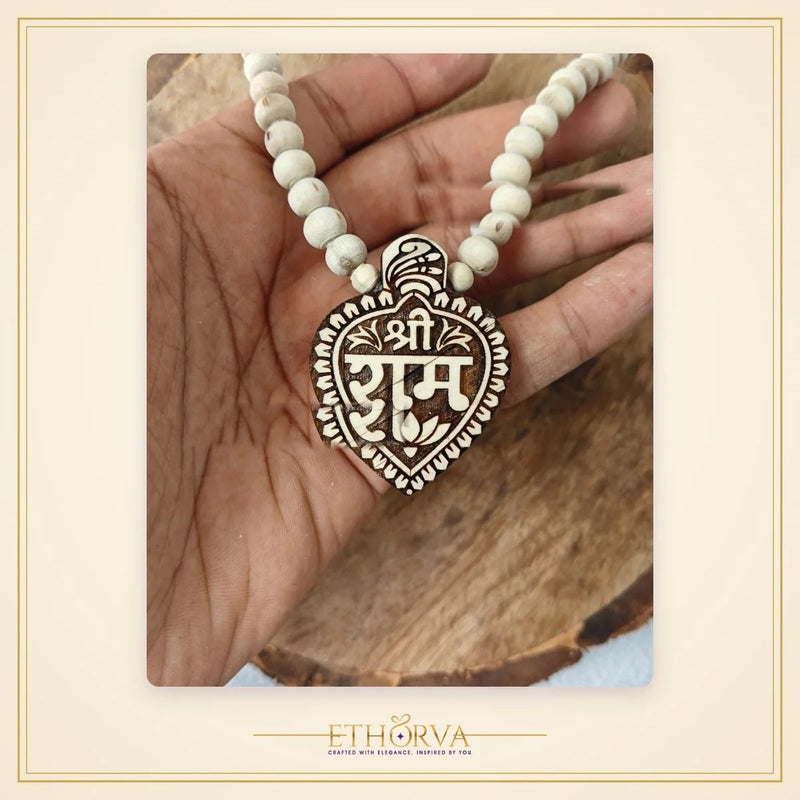 Shree Ram Premium Tulsi Locket Mala – 100% Pure Tulsi Mala - view 2