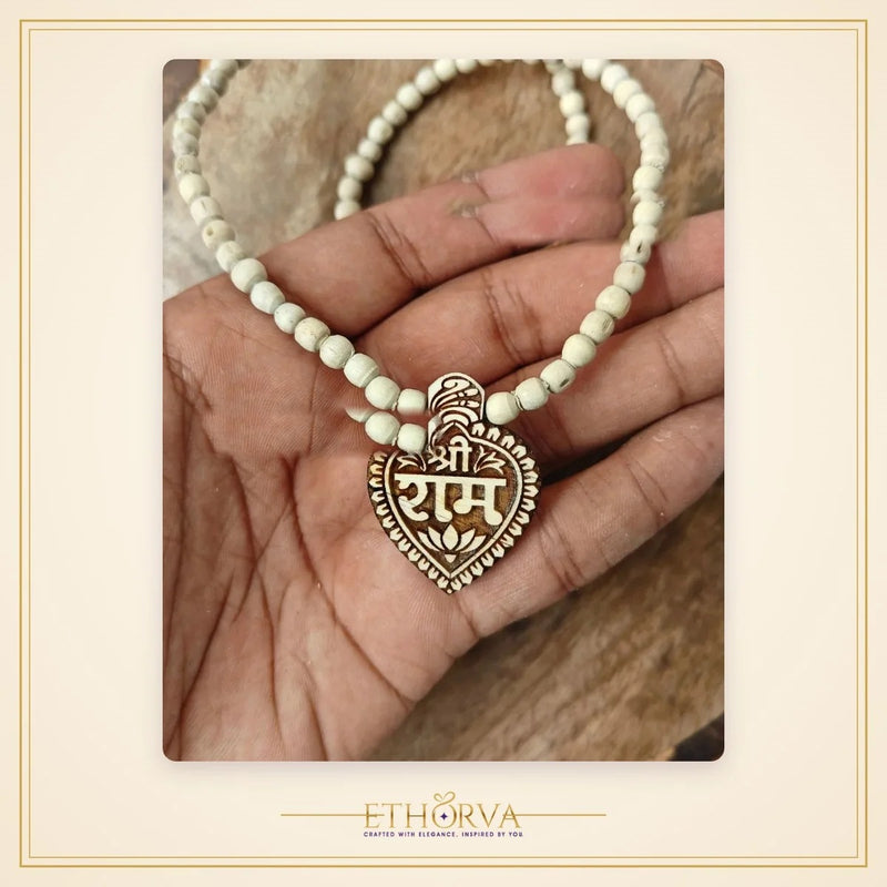 Shri Ram Tulsi locket mala - view 2