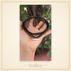 Silver Kavach with Black Long Beads Tulsi Mala 2 round - view 2