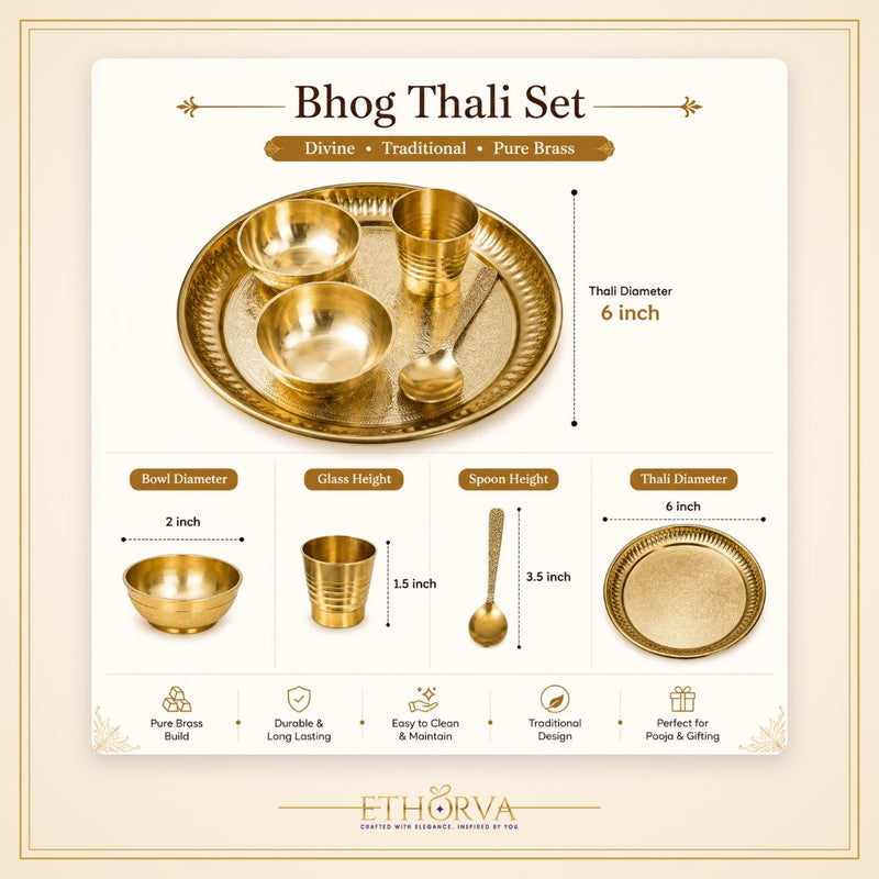 Small Pooja Bhog Thali Set - view 2