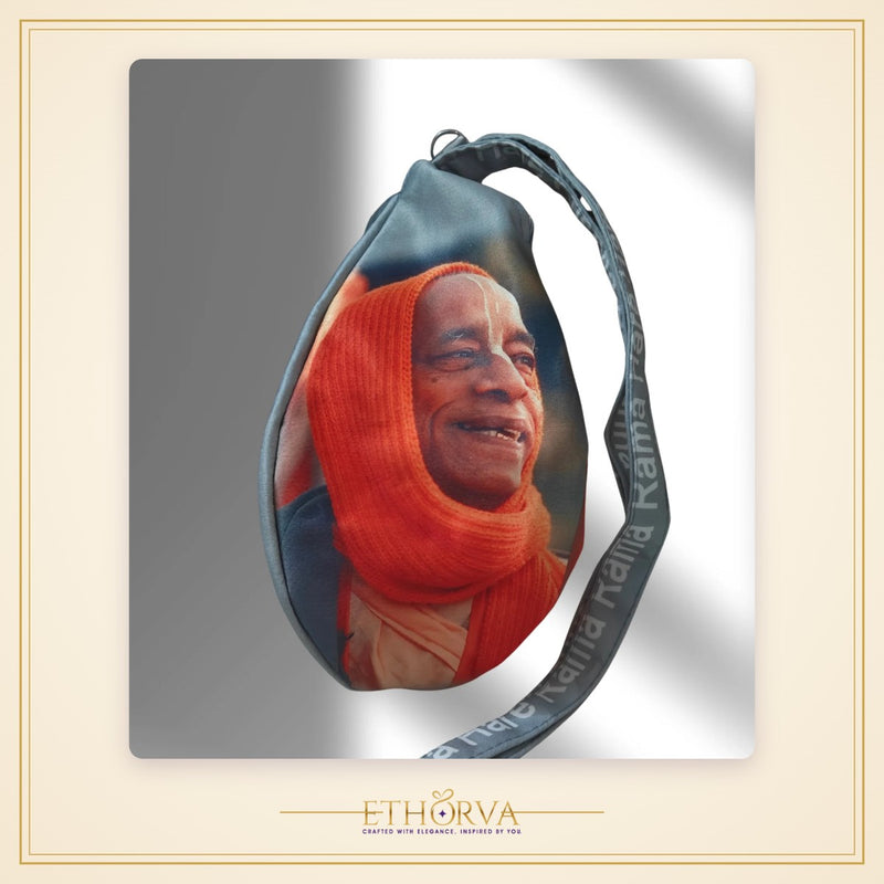 Srila Prabhupada grey japa bag