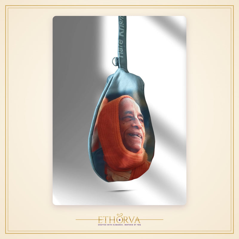 Srila Prabhupada grey japa bag - view 4