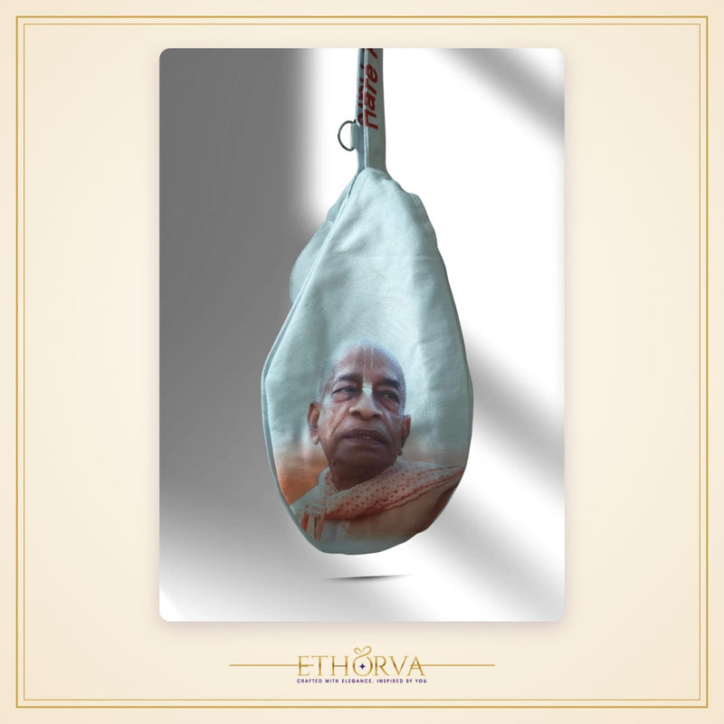 Srila Prabhupada white japa baga - view 4