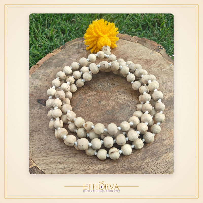 Tulsi Gol Dana Japmala 108+1 beads ( 8-9 mm )