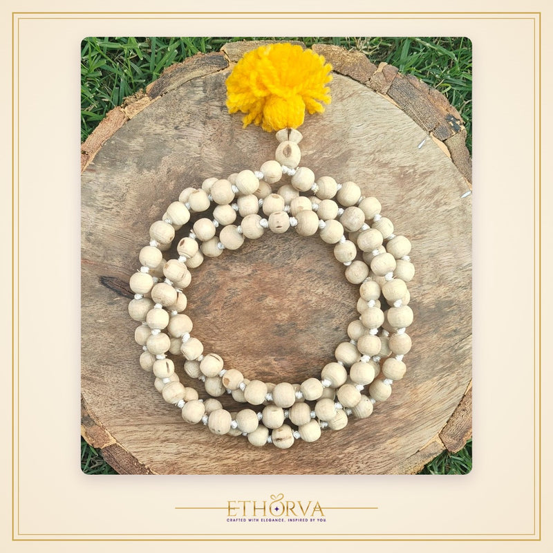 Tulsi Gol Dana Japmala 108+1 beads ( 8-9 mm ) - view 2