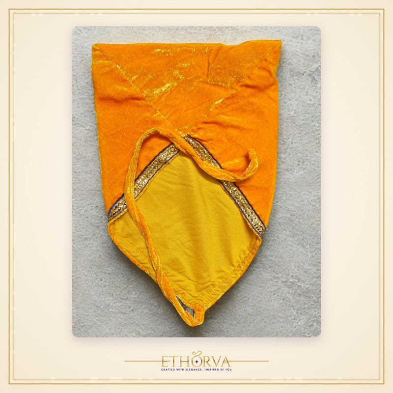 Vaani ji velvet yellow cover - view 2
