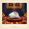 Vamavarti Blowing Shankh (5 Inch) – Natural Left-Turning Conch Shell for Puja, Aarti & Rituals