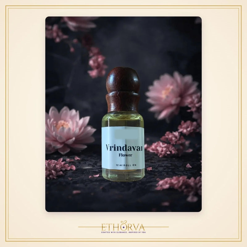 Vrindavan Flower Premium Alcohol Free Floral Seva Attar